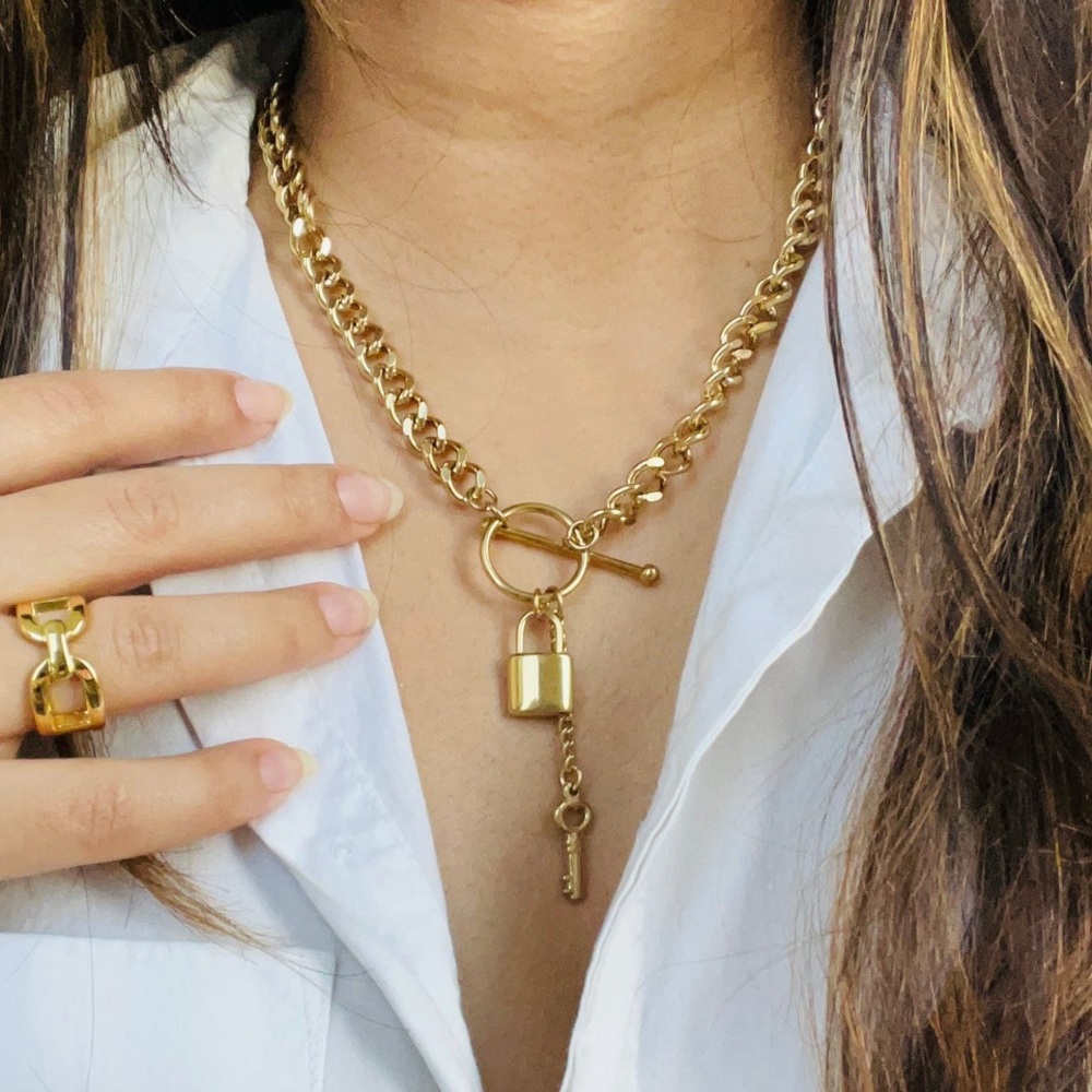 GP Chain Lock Necklace